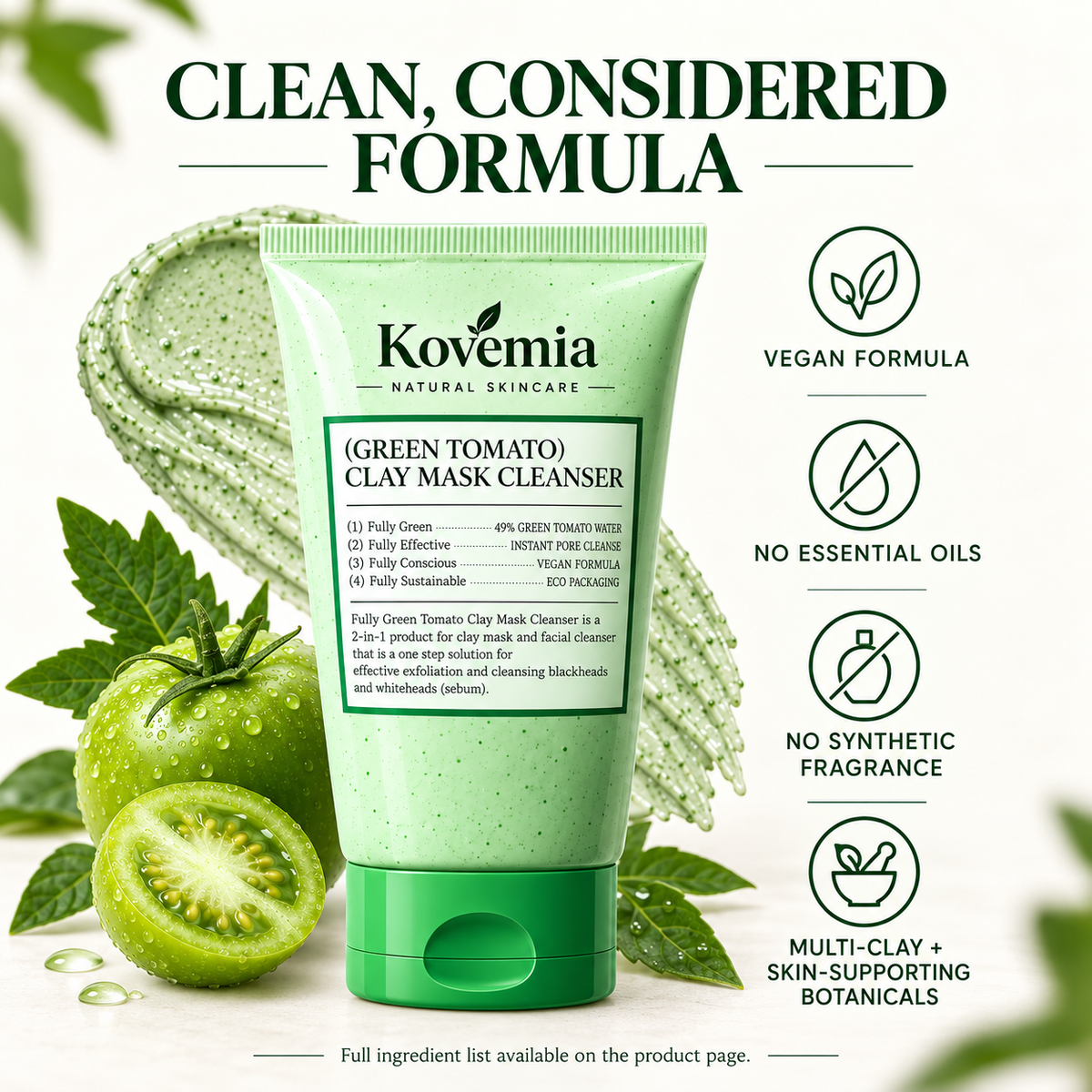 Green Tomato Pore Clay Cleanser
